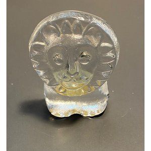 Vintage Riedel Austrian Crystal lion Safari￼ Animal ￼MCM Paperweight